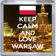 Keep Calm and Love Warsaw - Small Coaster