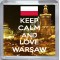 Keep Calm and Love Warsaw - Small Coaster