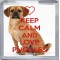 Keep Calm and Love Puggles - Small Coaster