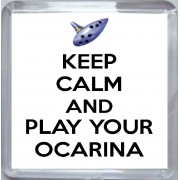 Keep Calm and Play your Ocarina - Small Coaster