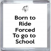 Born to Ride Forced to go to School - Small Coaster