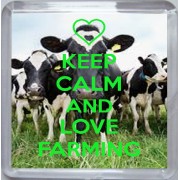 Keep Calm and Love Farming - Small Coaster
