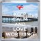 Keep Calm and Love Worthing - Small Coaster