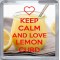 Keep Calm and Love Lemon Curd - Small Coaster
