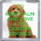 Keep Calm and Love a Toy Golden Doodle - Small Coaster