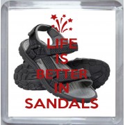 Life is better in Sandals - Small Coaster