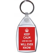 Keep Calm and No-one will Ever Know - Keyring