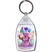 Keep Calm and Eat Cupcakes - Keyring