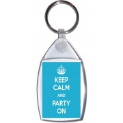Keep Calm and Party On - Keyring