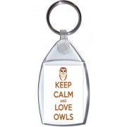 Keep Calm and Love Owls - Keyring