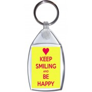 Keep Smiling and be Happy - Keyring
