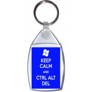 Keep Calm and Ctrl Alt Del - Keyring