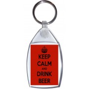 Keep Calm and Drink Beer - Keyring