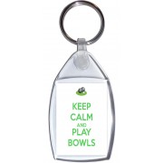 Keep Calm and Play Bowls - Keyring