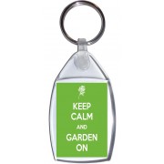Keep Calm and Garden On - Keyring