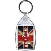 Keep Calm and Drive a Jag - Keyring