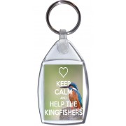 Keep Calm and Help the Kingfishers - Keyring