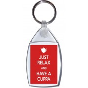 Just Relax and Have a Cuppa - Keyring