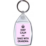 Keep Calm and Bake with Grandma - Keyring