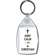 Keep Calm I am a Christian - Keyring