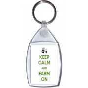 Keep Calm and Farm On - Keyring