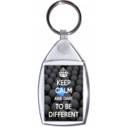 Keep Calm and Dare to be Different - Keyring