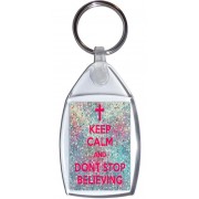 Keep Calm and Don't Stop Believing - Keyring