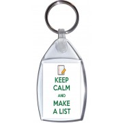 Keep Calm and Make a List - Keyring
