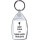 Keep Calm and Think Happy Thoughts - Keyring