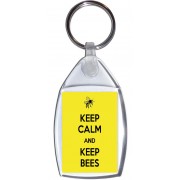 Keep Calm and Keep Bees - Keyring