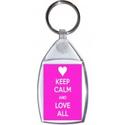 Keep Calm and Love All - Keyring