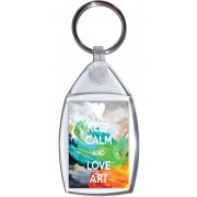Keep Calm and Love Art - Keyring