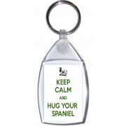 Keep Calm and Hug Your Spaniel - Keyring