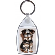 Keep Calm and Love a Yorkie - Keyring