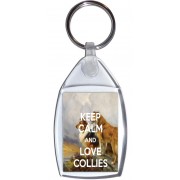 Keep Calm and Love Collies - Keyring