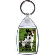 Keep Calm and Love Your Jack Russell - Keyring