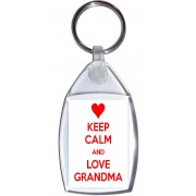 Keep Calm and Love Grandma - Keyring