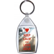 Keep Calm and Love Jesus - Keyring
