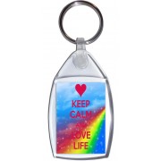 Keep Calm and Love Life - Keyring