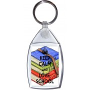Keep Calm and Love School - Keyring
