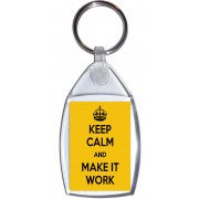 Keep Calm and Make it Work - Keyring