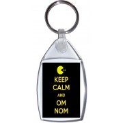 Keep Calm and Om Nom - Keyring