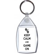 Keep Calm and Game On - Keyring