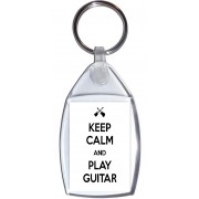 Keep Calm and Play Guitar - Keyring