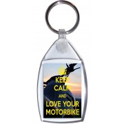 Keep Calm and Love Your Motorbike - Keyring