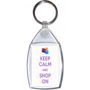 Keep Calm and Shop On - Keyring