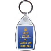 Keep Calm and Carry On Boating - Keyring