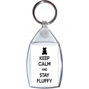 Keep Calm and Stay Fluffy - Keyring