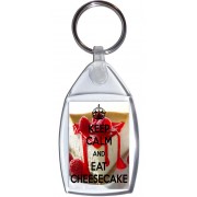 Keep Calm and Eat Cheesecake - Keyring