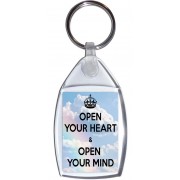 Open Your Heart & Open Your Mind - Keyring